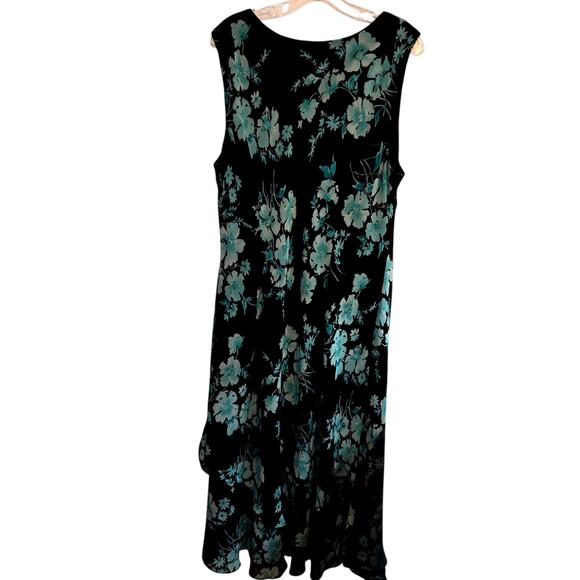 Studio 1 20W Green Women's Sleeveless Maxi BOHO Dress Plus Size 2X XXL 2XL - Picture 4 of 5